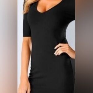 VENUS Midnight Black Long & Lean Dress NWOT